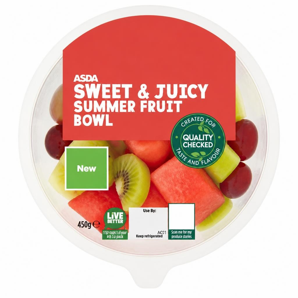 ASDA Sweet & Juicy Summer Fruit Bowl 450g