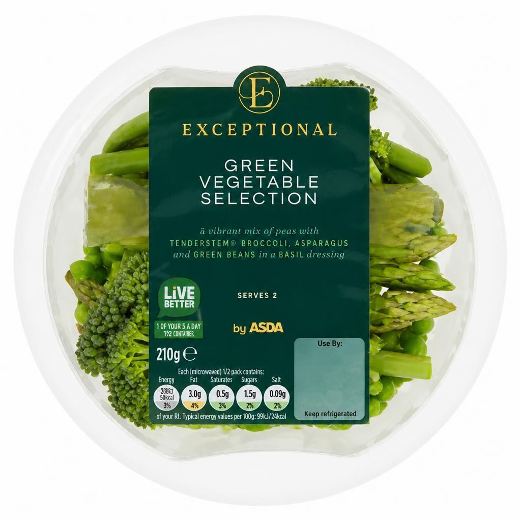 Exceptional by Asda Green Vegetable Selection 210g