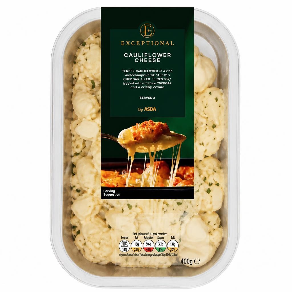 Exceptional by ASDA Cauliflower Cheese 400g