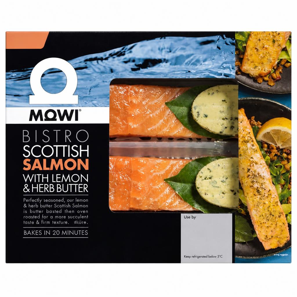 MOWI Bistro Scottish Salmon with Lemon & Herb Butter 240g
