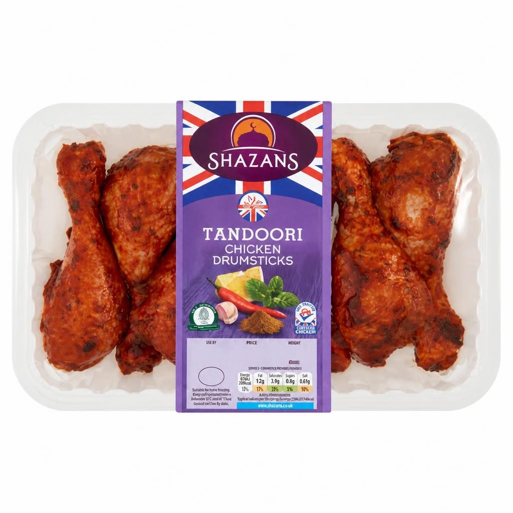 Shazans Tandoori Chicken Drumsticks 900g