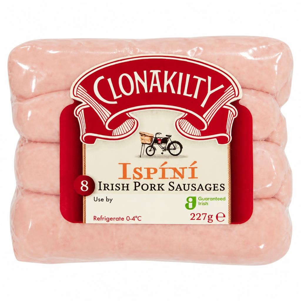 Clonakilty 8 Irish Pork Sausages 227g