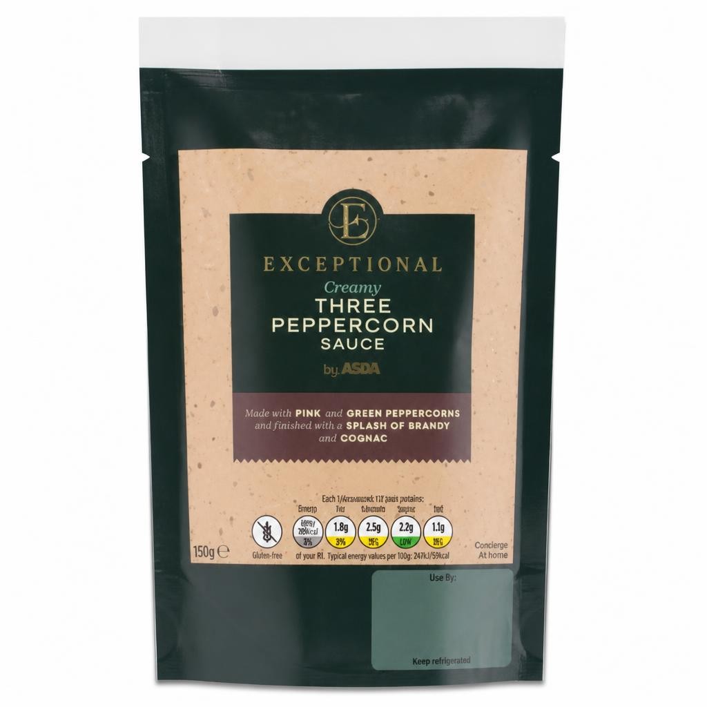 Exceptional by ASDA Creamy Three Peppercorn Sauce 150g
