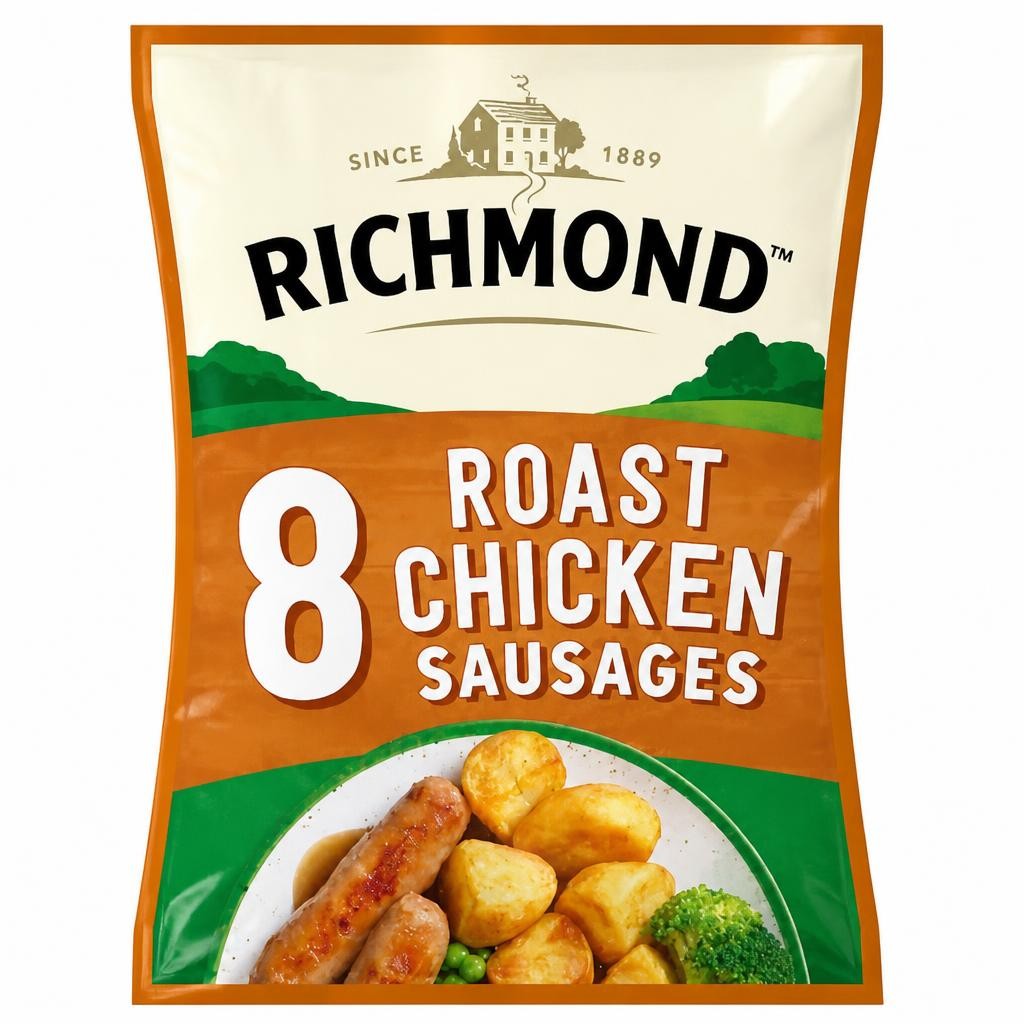 Richmond 8 Roast Chicken Sausages 410g