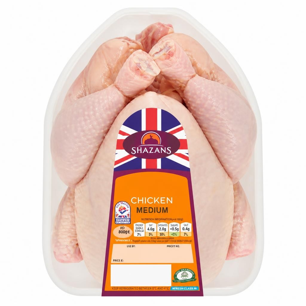 Shazans Medium Whole Chicken 1.4 - 1.8kg