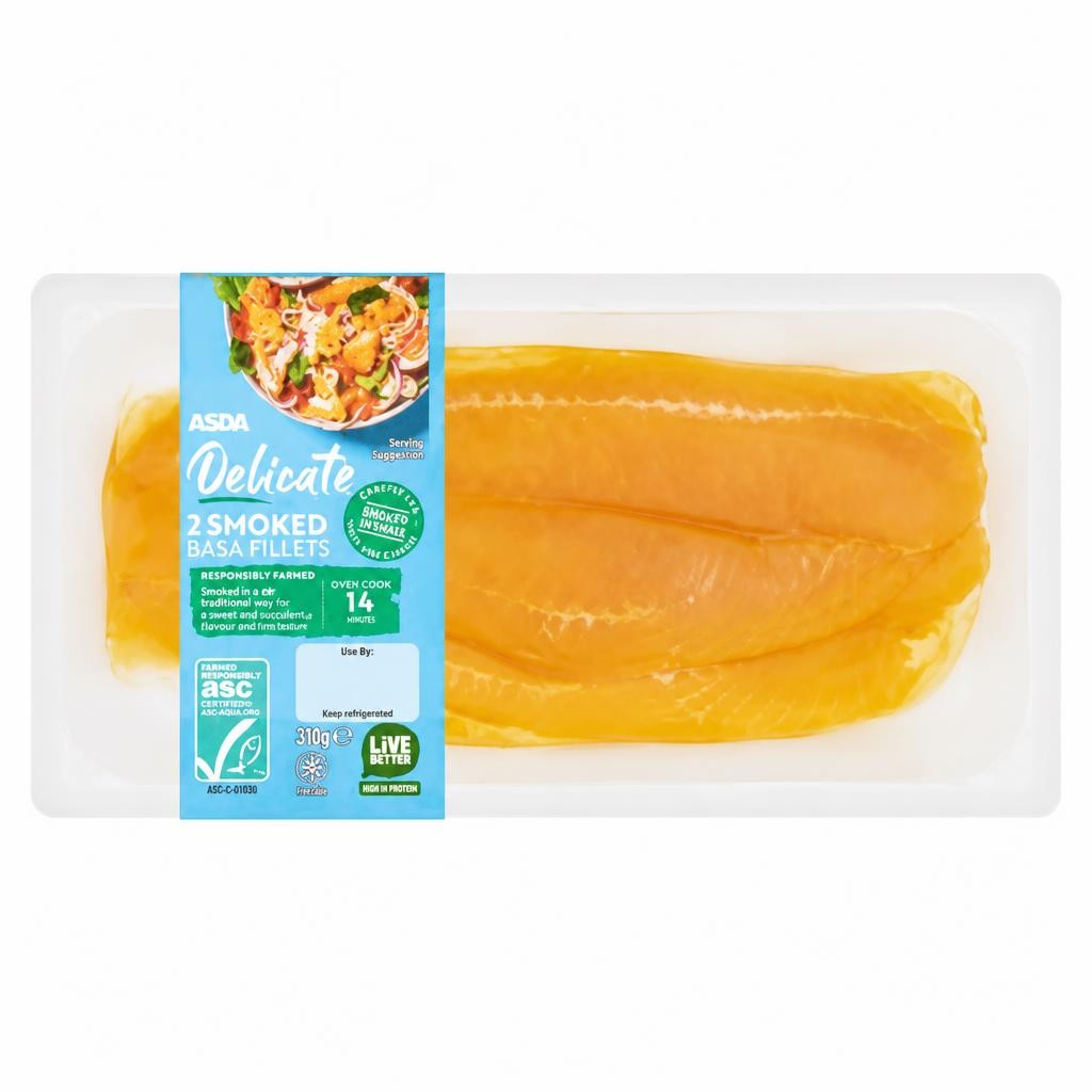 ASDA Delicate 2 Smoked Basa Fillets 230g