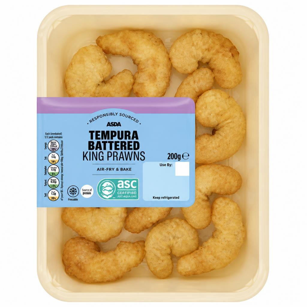 ASDA Tempura Battered King Prawns 200g