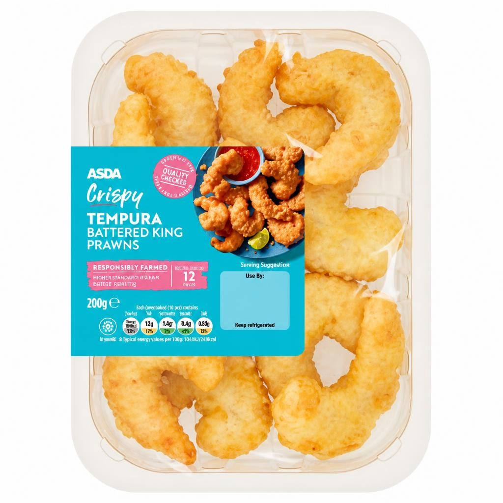 ASDA Tempura Battered King Prawns 200g