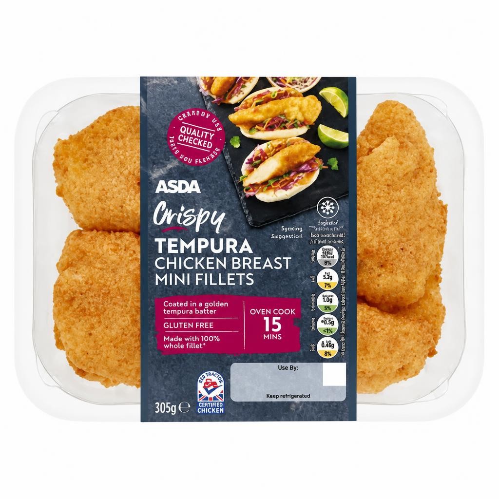 ASDA Crispy Tempura Chicken Breast Mini Fillets 305g