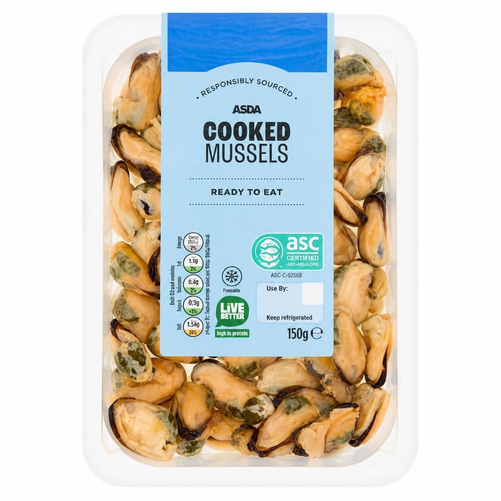 ASDA Cooked Mussels 150g