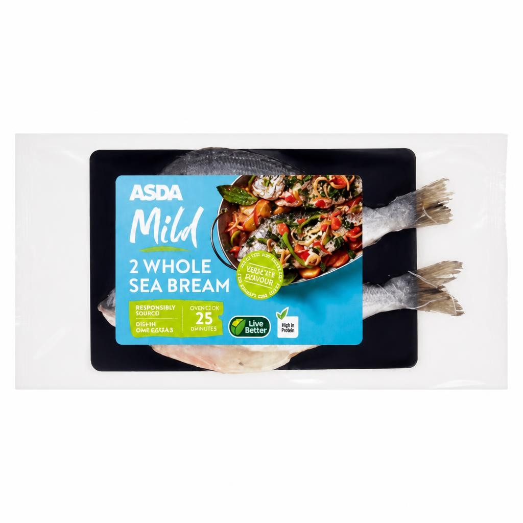 ASDA Mild 2 Whole Sea Bream 420g