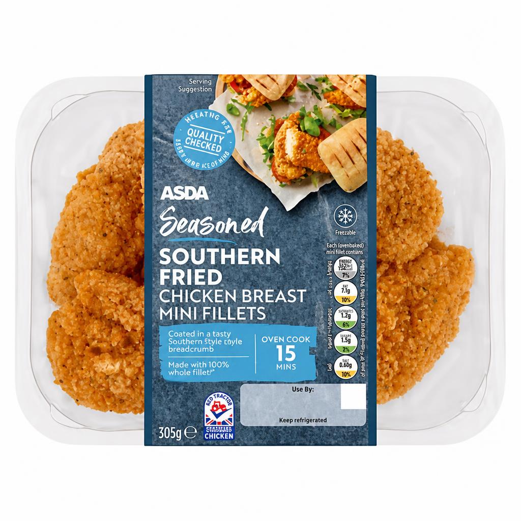 ASDA ASDA Seasoned Southern Fried Chicken Breast Mini Fillets 305g