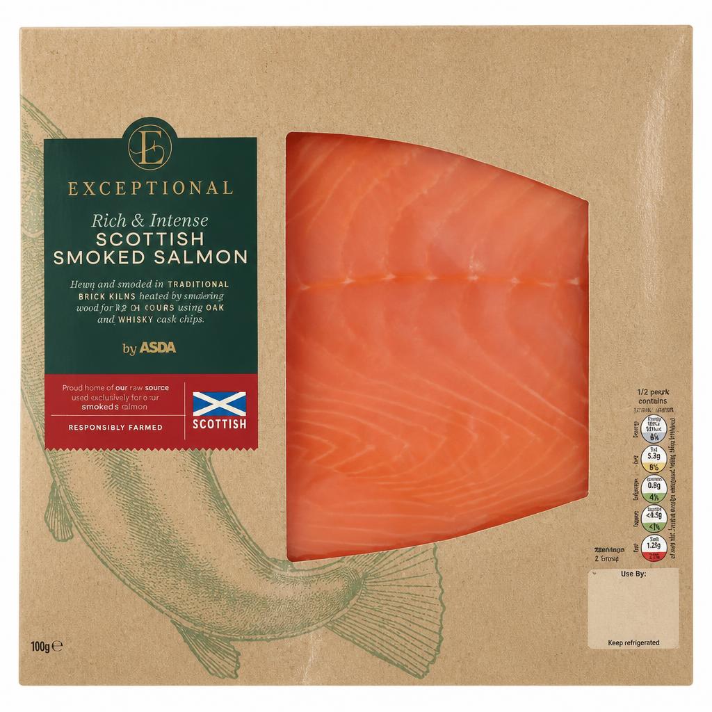 Exceptional by ASDA Exceptional by  Rich & Intense Scottish Smoked Salmon 100g