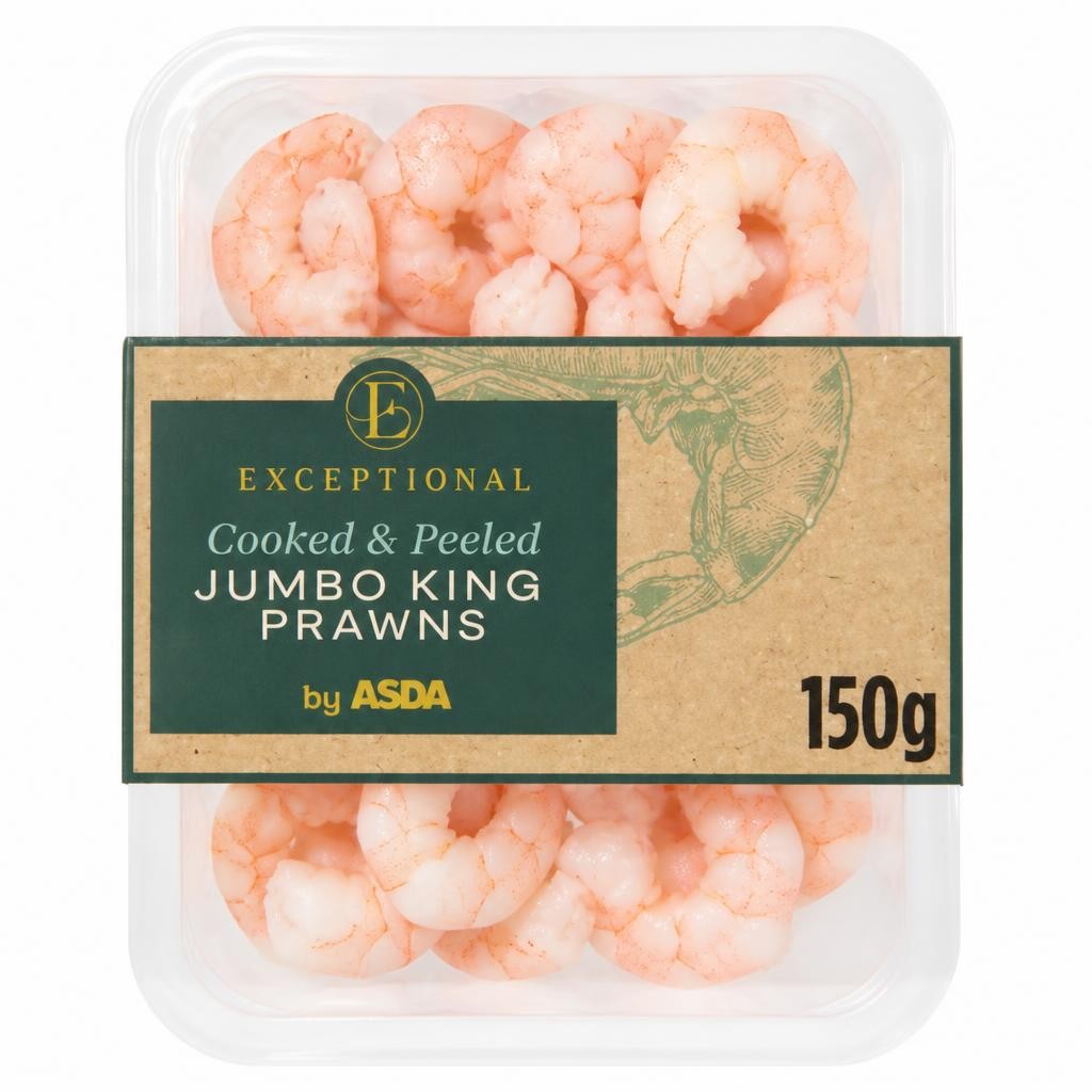 Exceptional by ASDA Exceptional by  Cooked & Peeled Jumbo King Prawns 150g