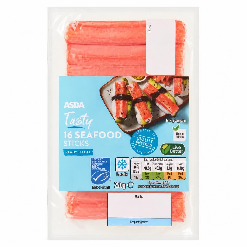 ASDA 16 Tasty Seafood Sticks 250g