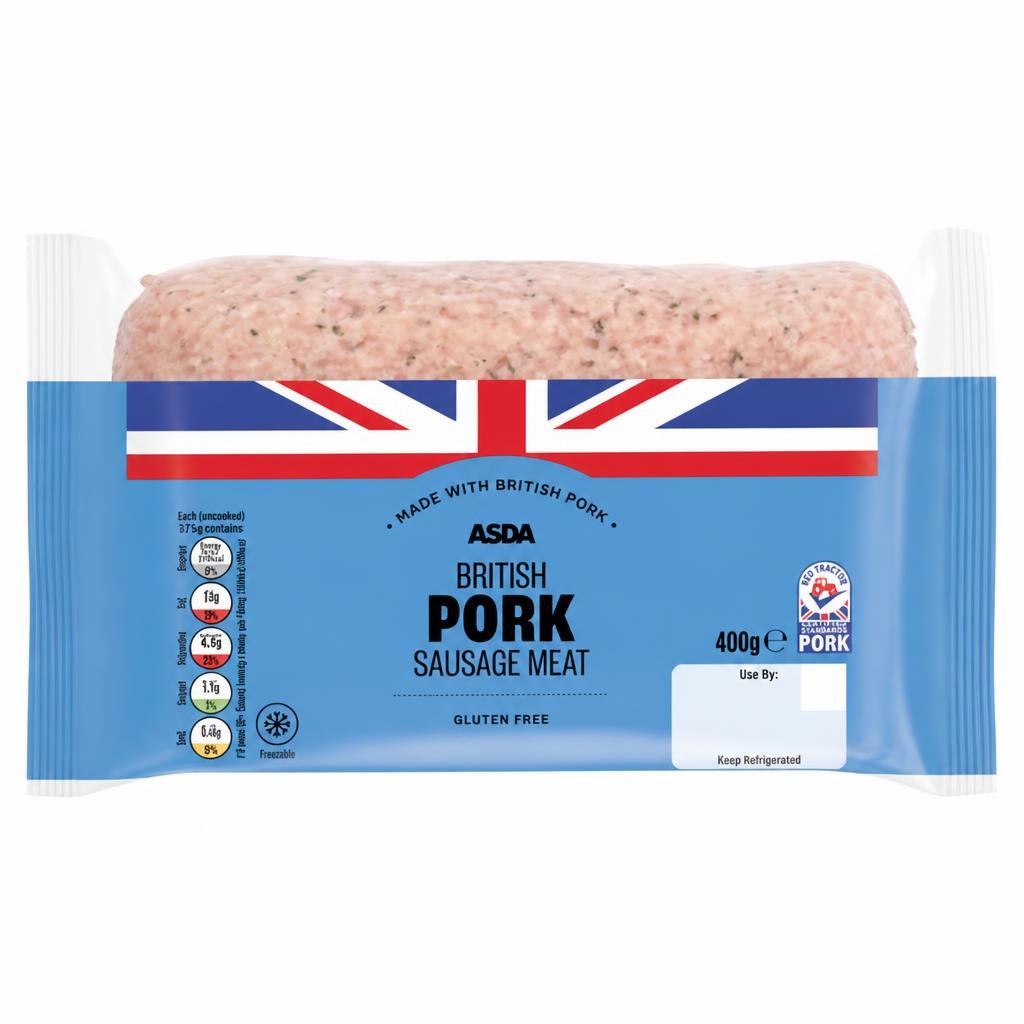 ASDA Classic Seasoned Pork Sausage Meat 400g