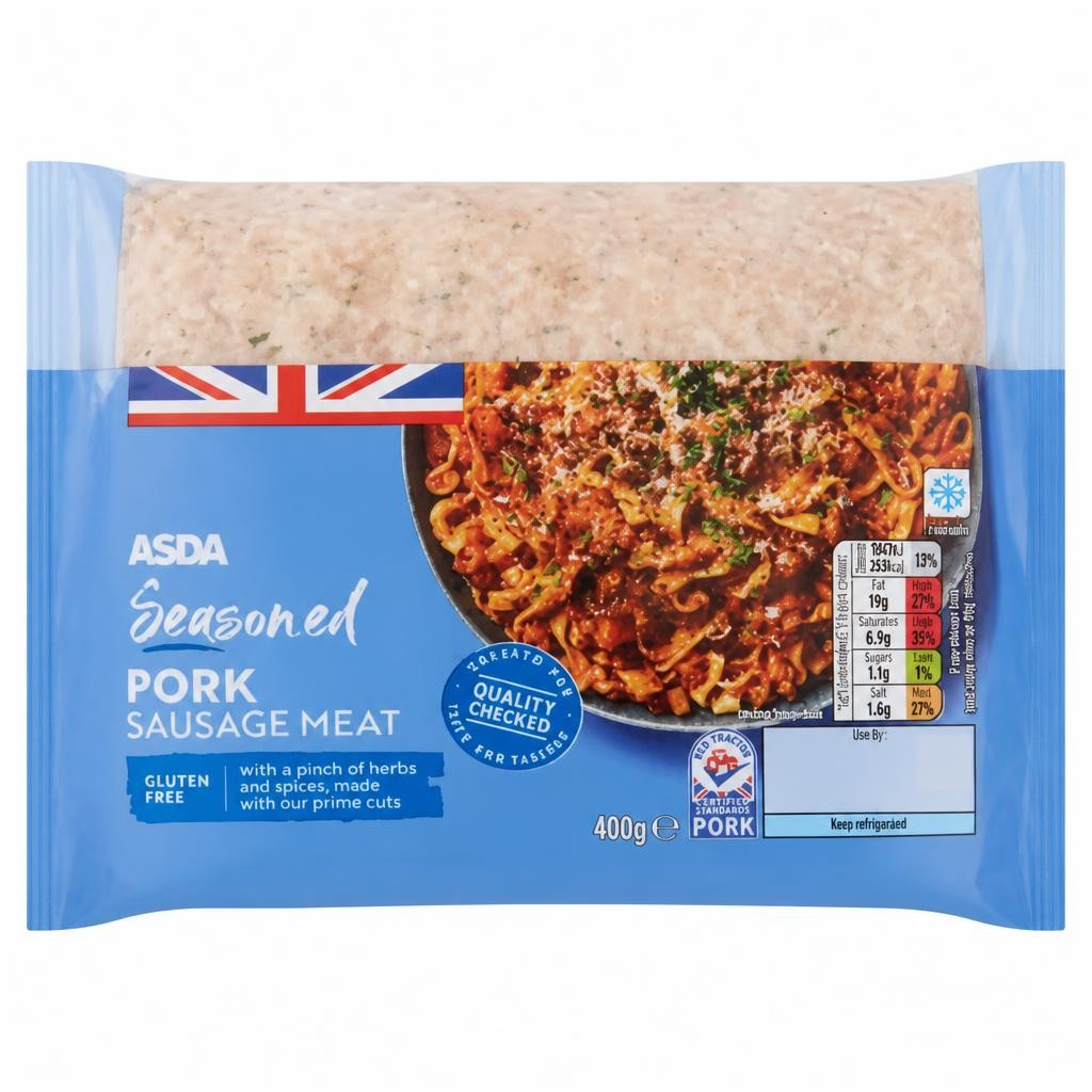 ASDA Classic Seasoned Pork Sausage Meat 400g