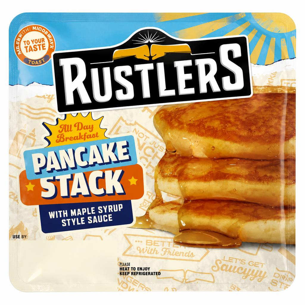 Rustlers All Day Breakfast Pancake Stack 129g