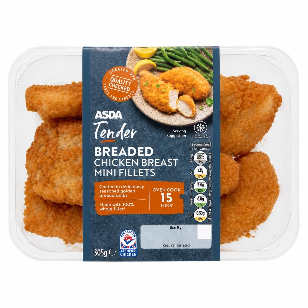 ASDA ASDA Tender Breaded Chicken Breast Mini Fillets 305g