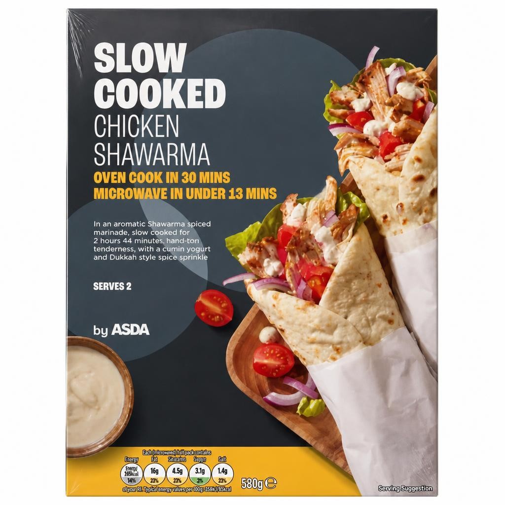 ASDA Slow Cooked Chicken Shawarma 580g