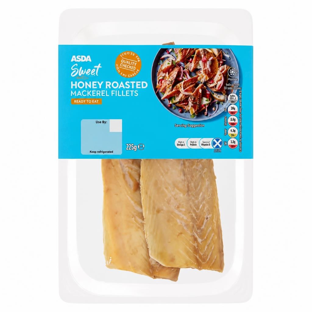 ASDA Sweet Honey Roasted Mackerel Fillets 225g