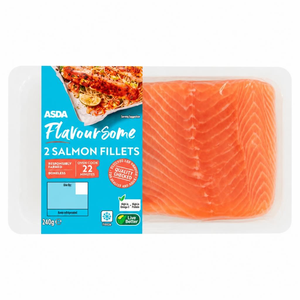 ASDA Flavoursome 2 Salmon Fillets 240g