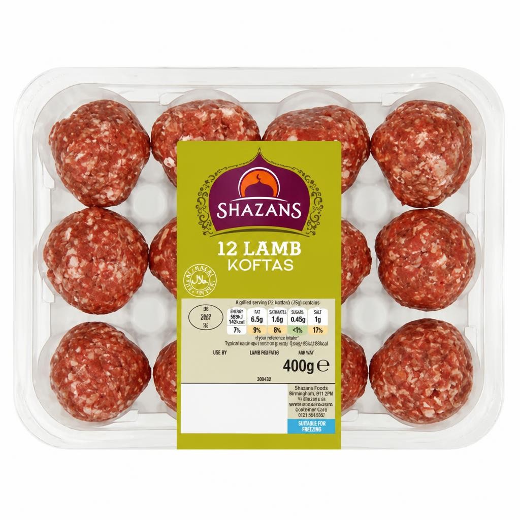 Shazans 12 Lamb Koftas 400g