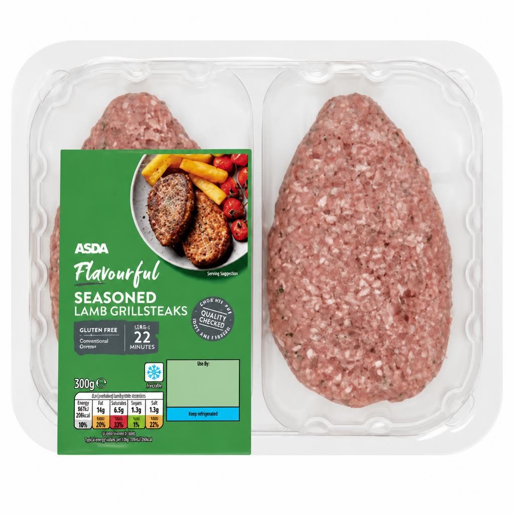 ASDA Flavourful Seasoned Lamb Grillsteaks 300g