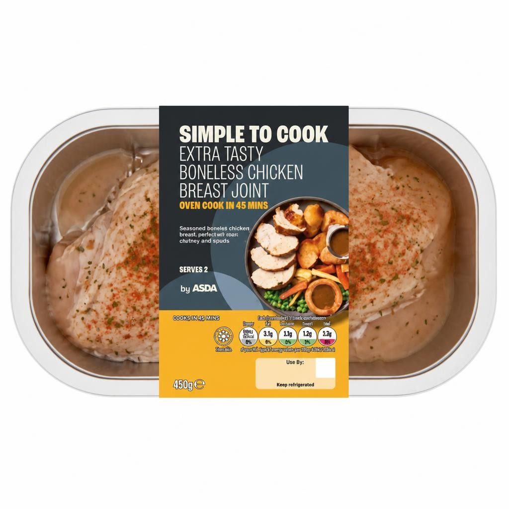ASDA Extra Tasty Boneless Chicken Breast Joint 450g