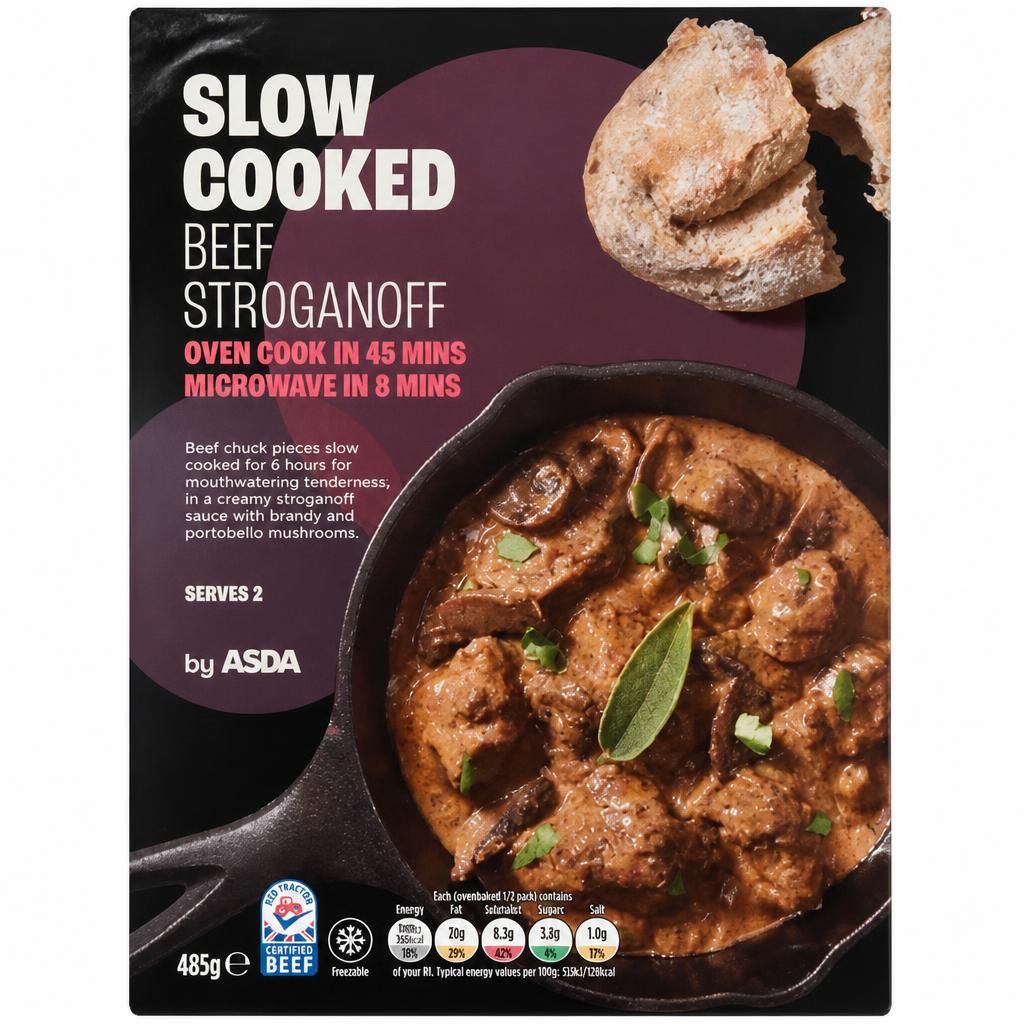 ASDA Slow Cooked Beef Stroganoff 485g