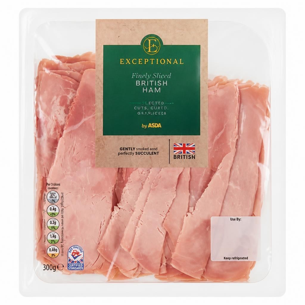 Exceptional by ASDA Finely Sliced British Ham 300g