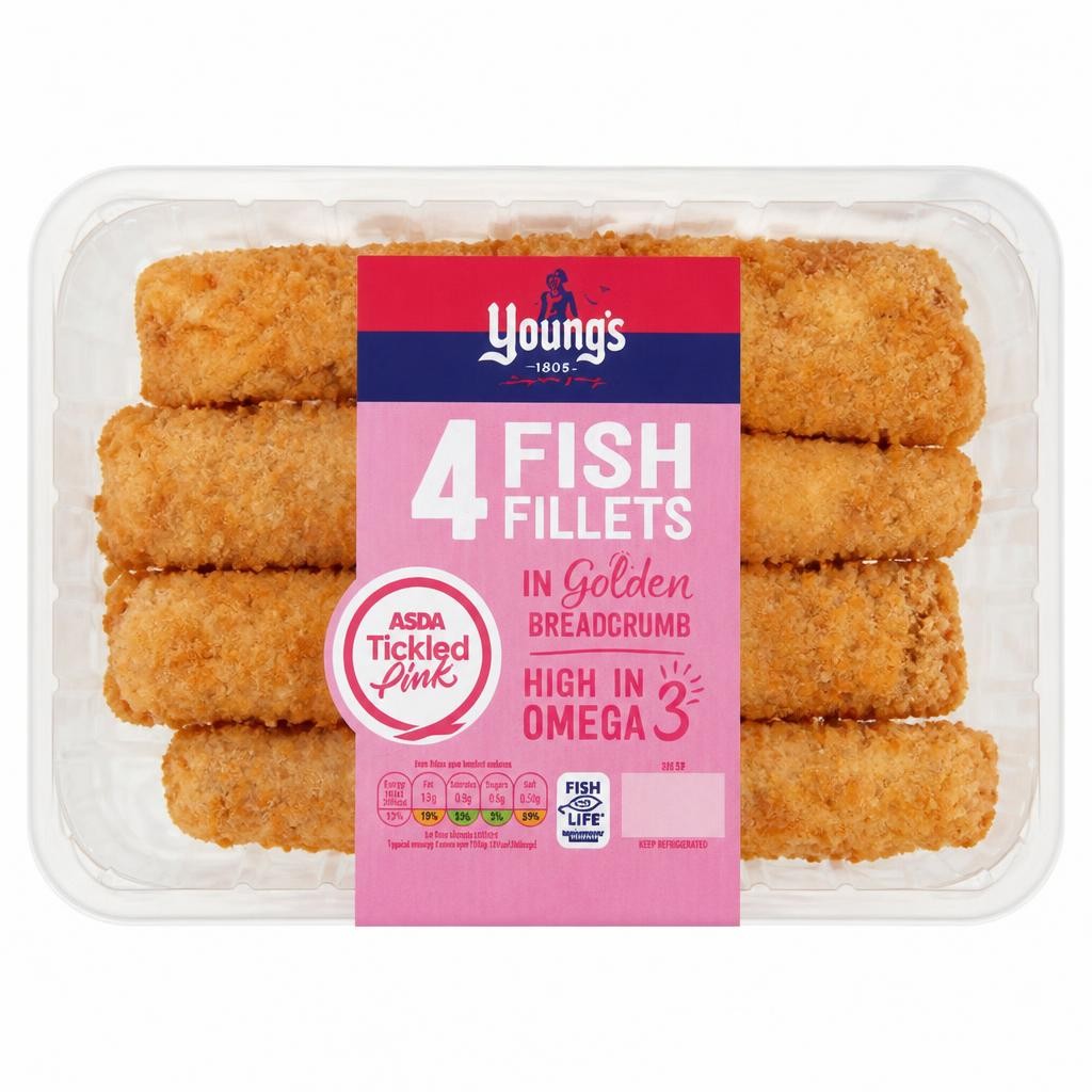 Young's 4 Fish Fillets in Golden Breadcrumb 600g