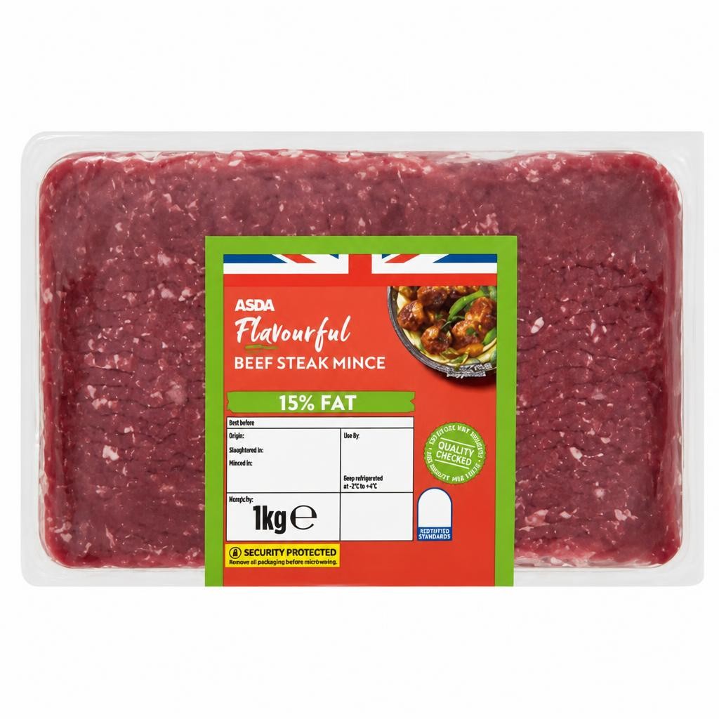 ASDA 15% Fat Beef Mince 1kg