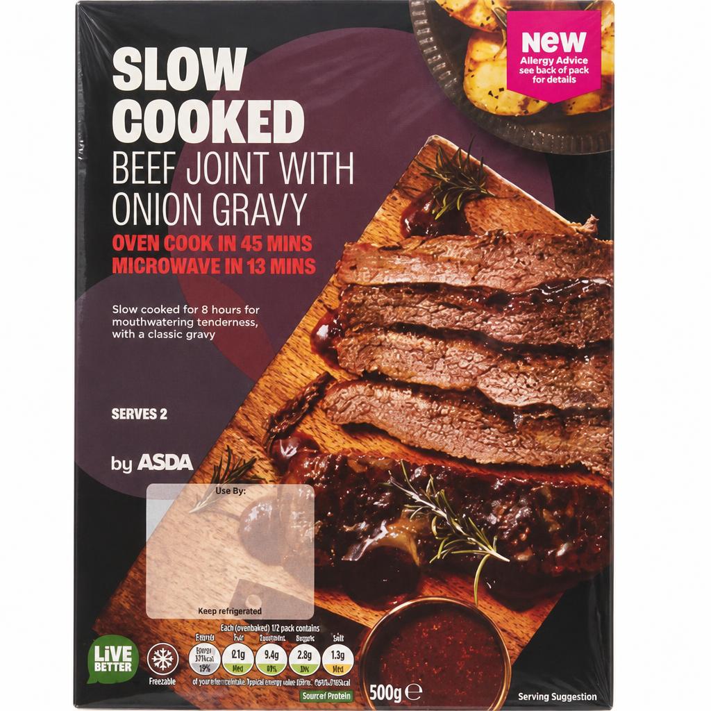 ASDA Slow Cooked Beef Joint with Onion Gravy 500g