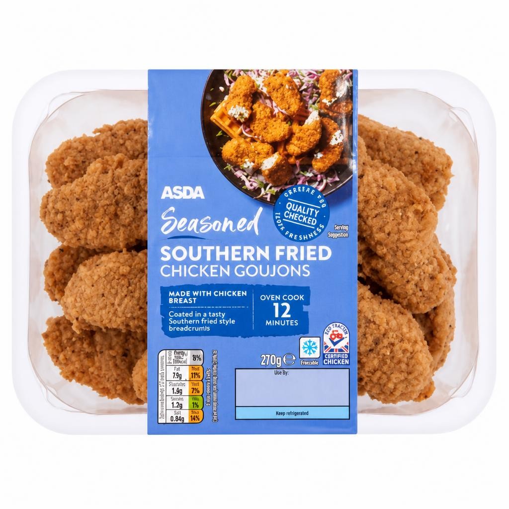ASDA Seasoned Southern Fried Chicken Goujons 270g