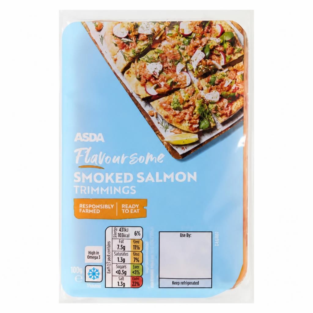 ASDA Flavoursome Smoked Salmon Trimmings 120g