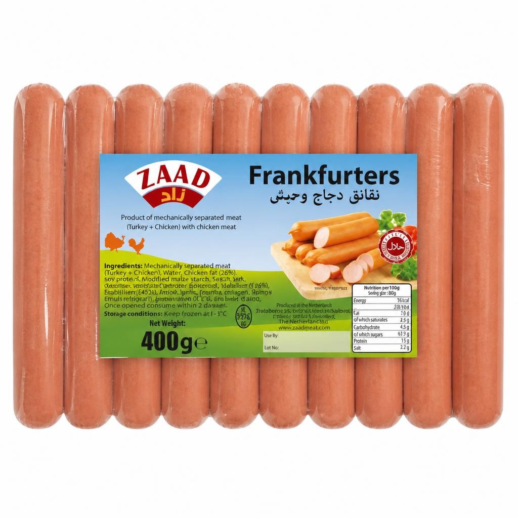Zaad Frankfurters 400g