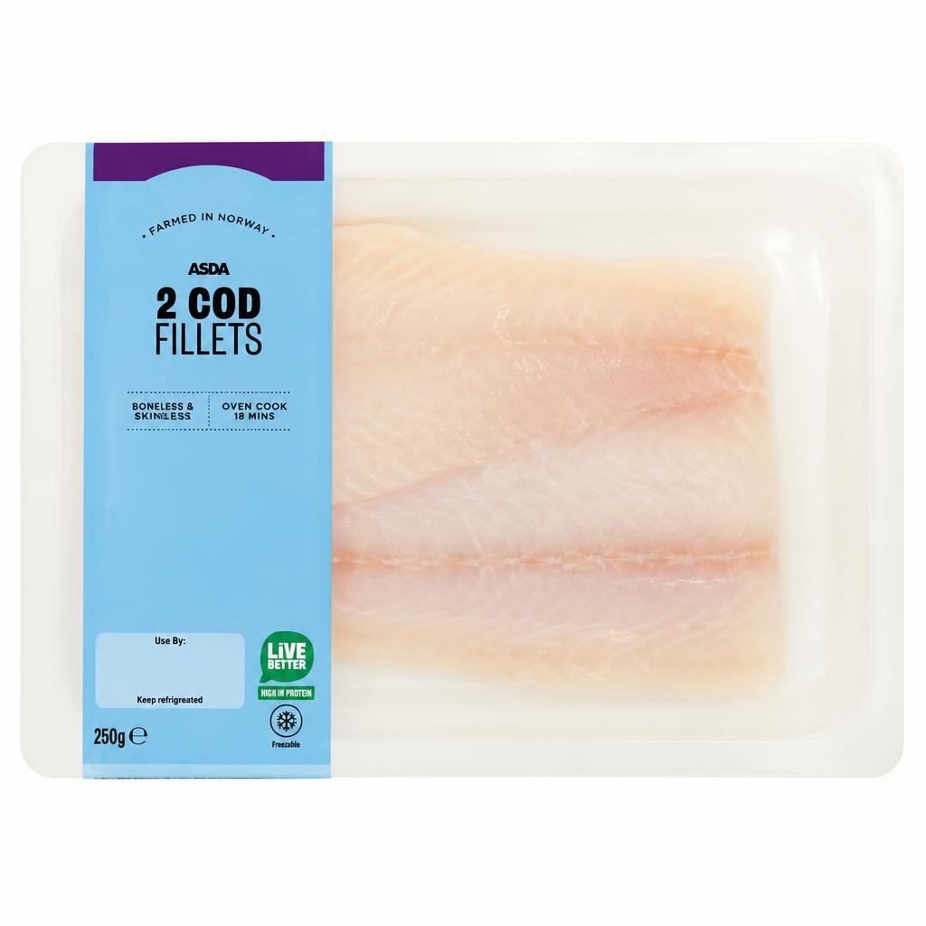 ASDA 2 Cod Fillets 260g