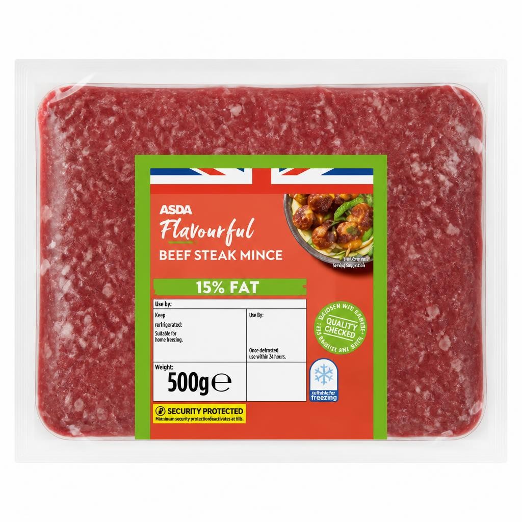 ASDA 15% Fat Beef Mince 500g