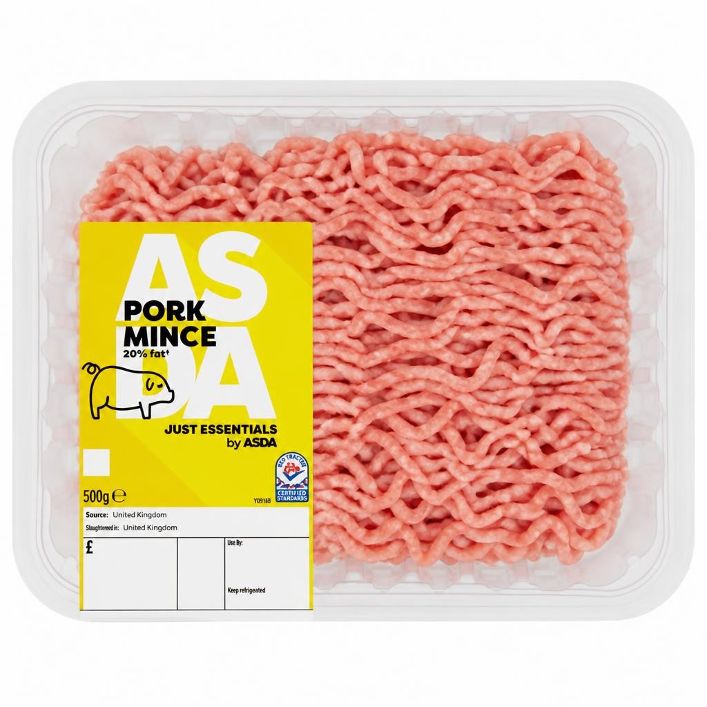 JUST ESSENTIALS by ASDA Just Essentials by  Pork Mince 500g