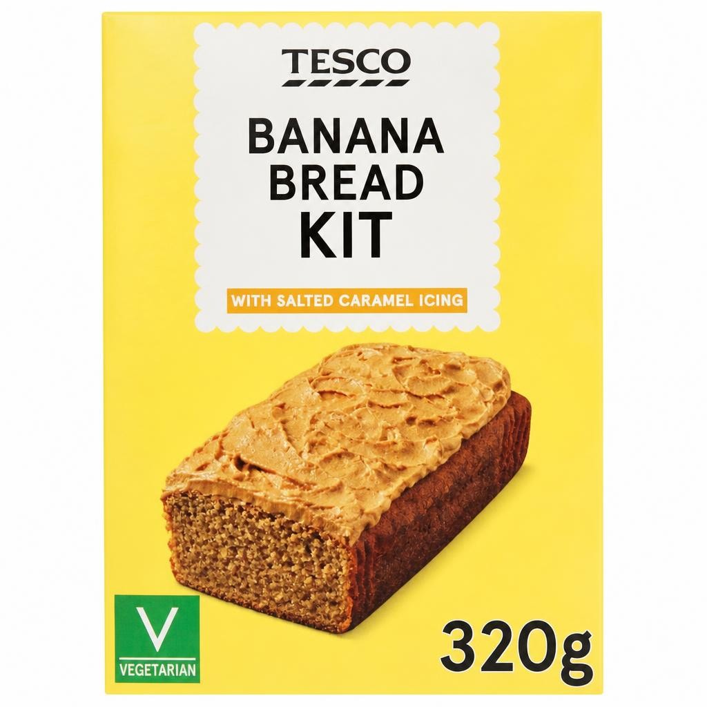 Tesco Spiced Banana Loaf Kit with Salted Caramel Buttercream 320g