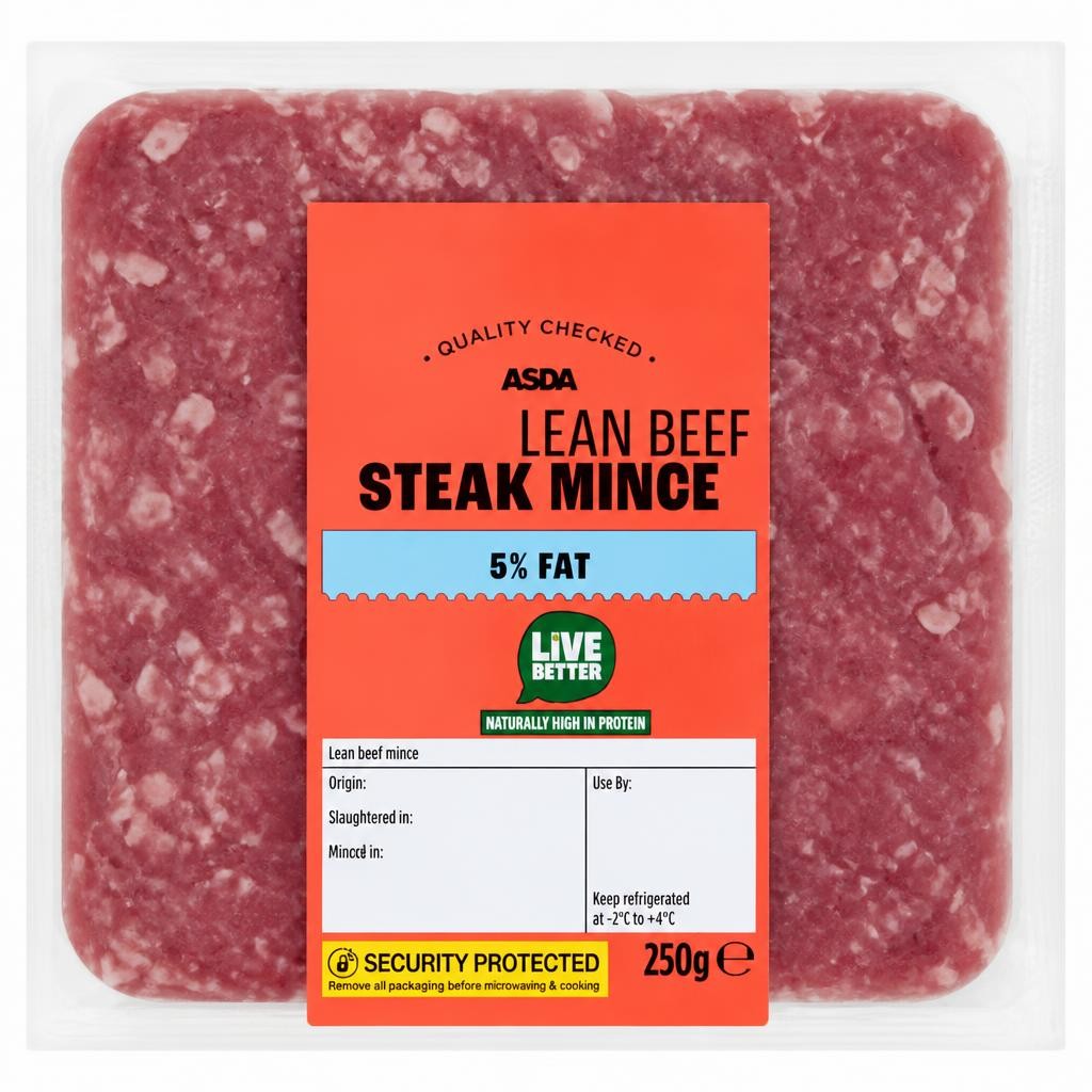 ASDA Beef Mince 5% Fat 250g