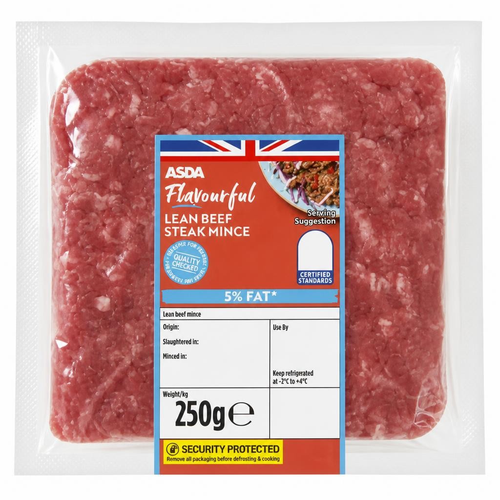 ASDA 5% Fat Beef Mince 250g