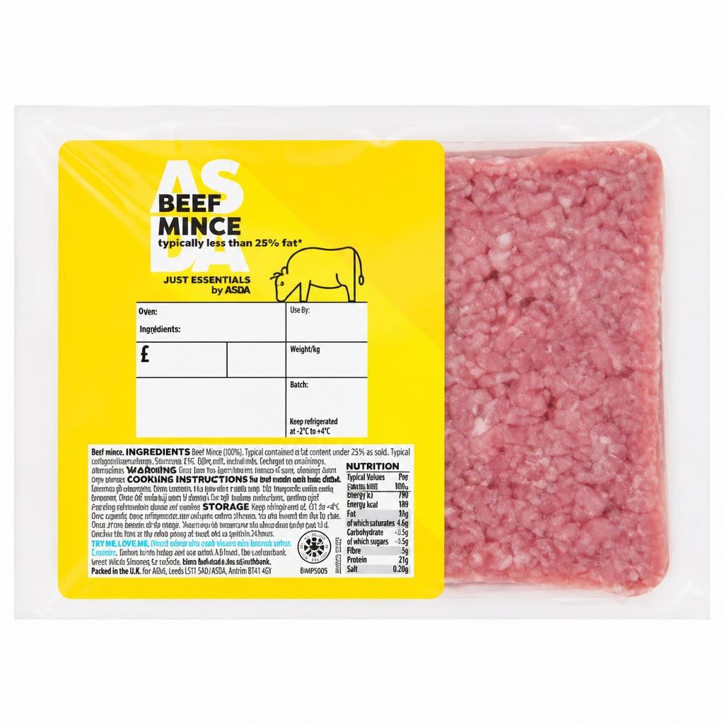 JUST ESSENTIALS by ASDA Beef Mince 500g