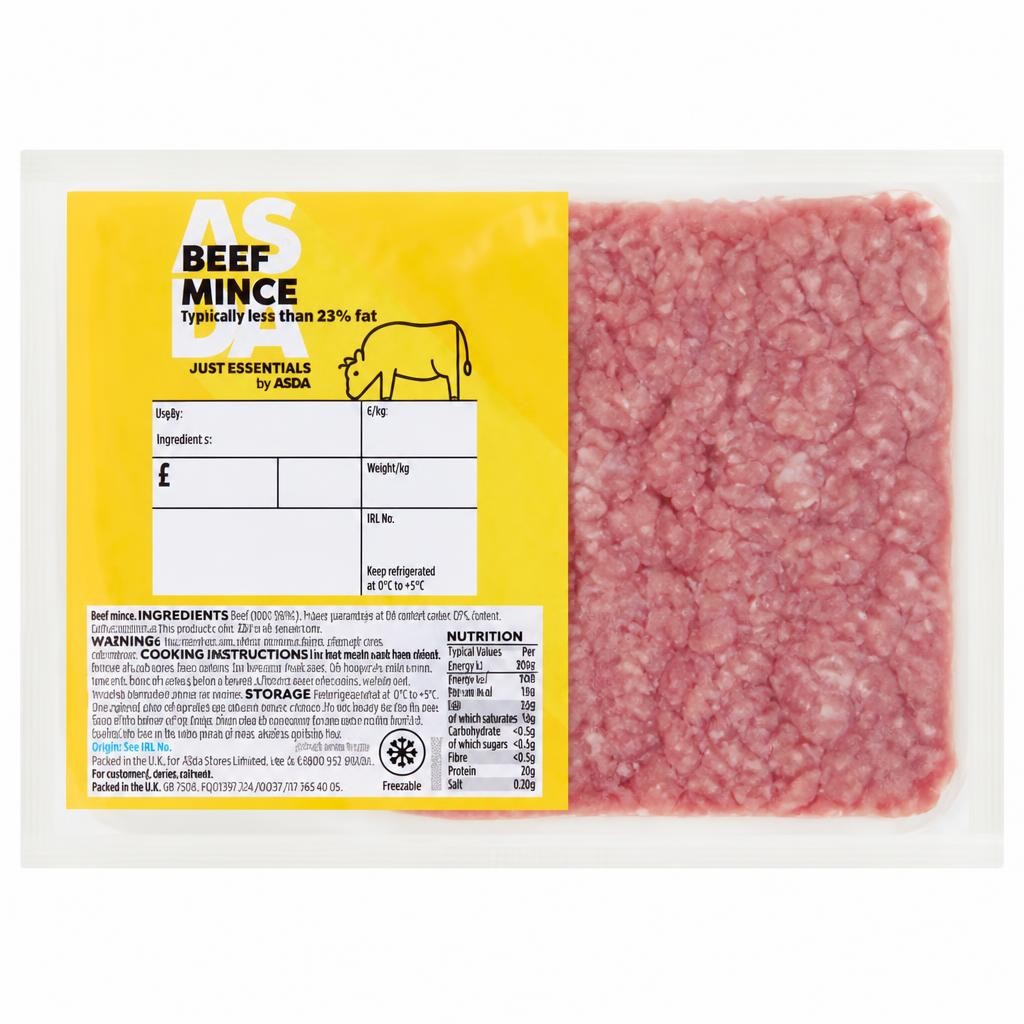 JUST ESSENTIALS by ASDA Beef Mince 500g