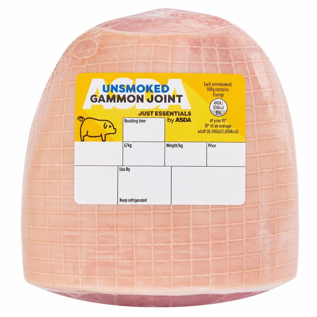 ASDA Just Essentials Unsmoked Gammon Joint 1.180kg