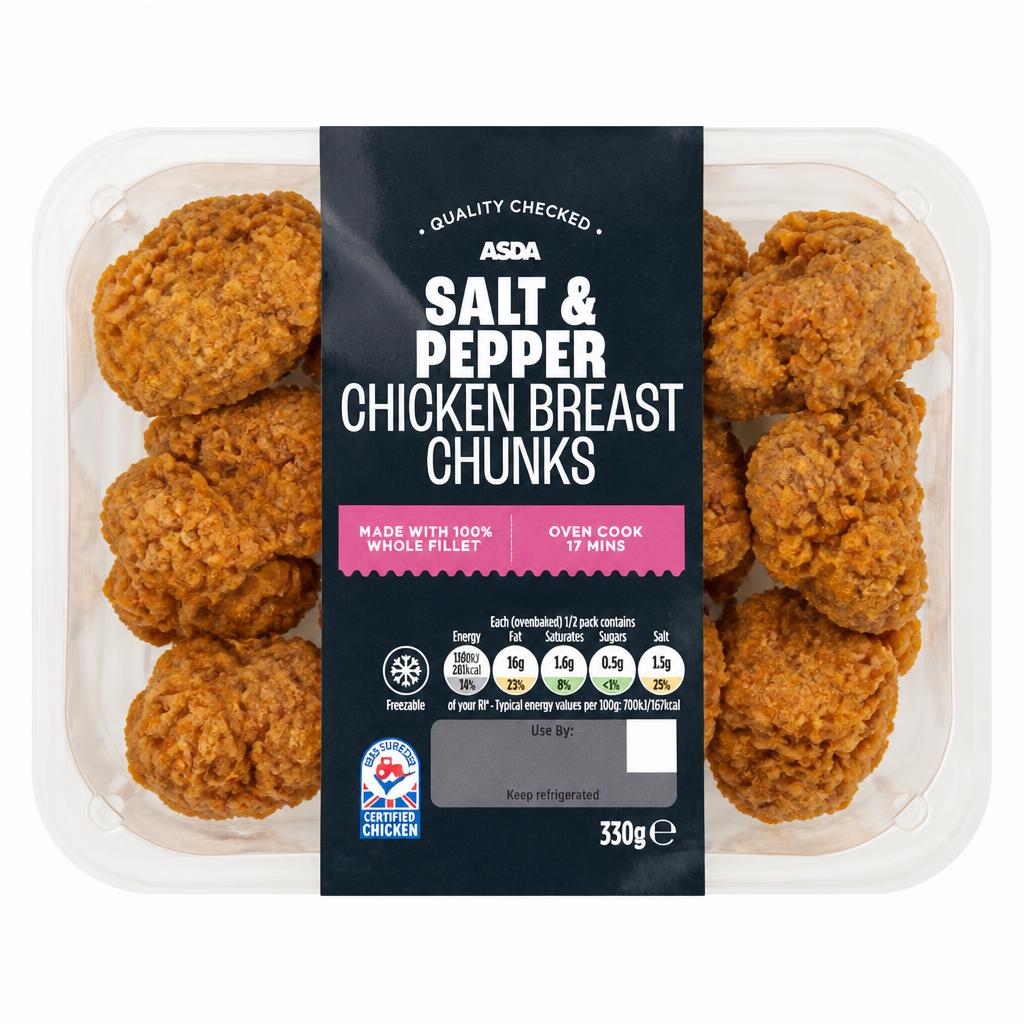 ASDA Salt & Pepper Chicken Breast Chunks 330g