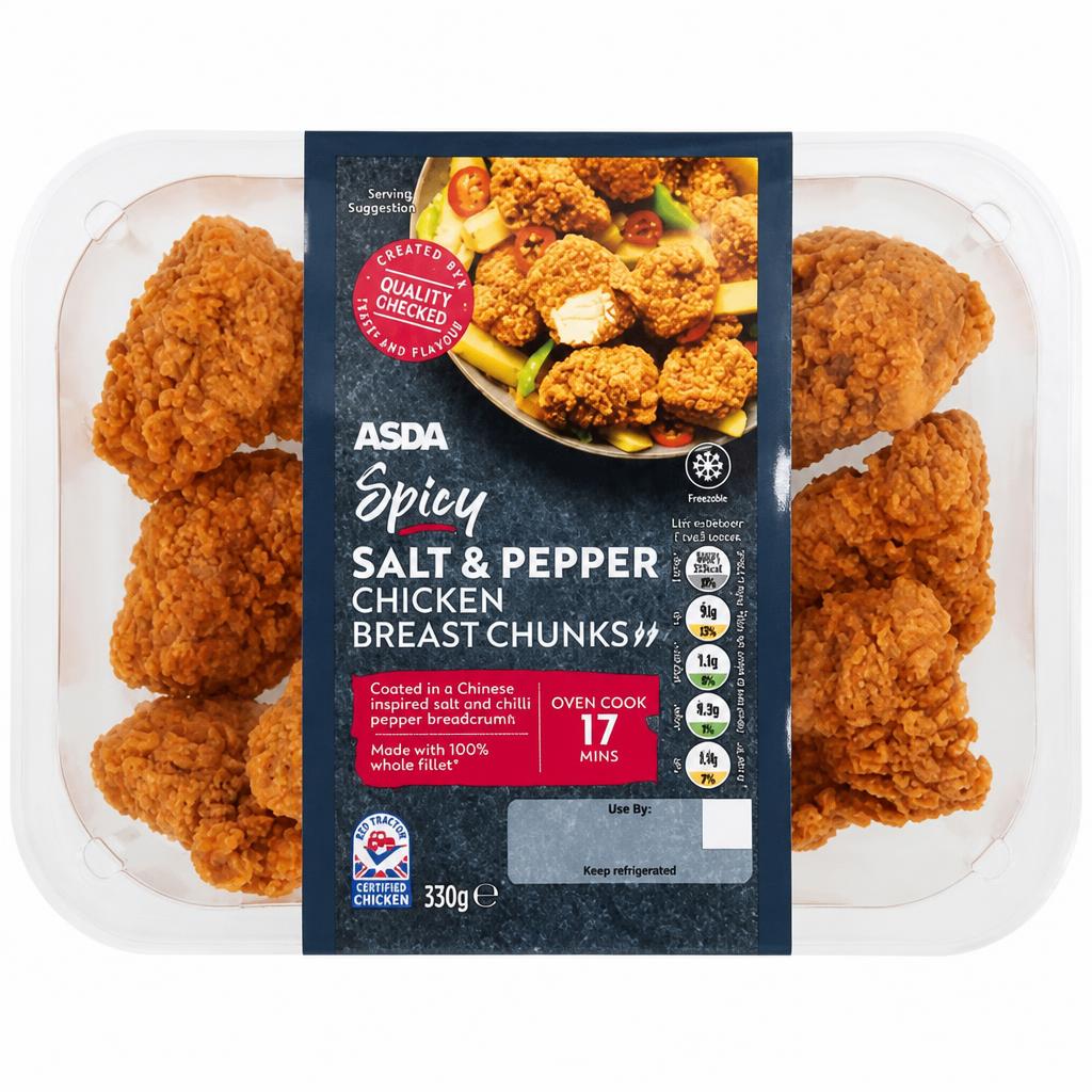 ASDA ASDA Spicy Salt & Pepper Chicken Breast Chunks 330g