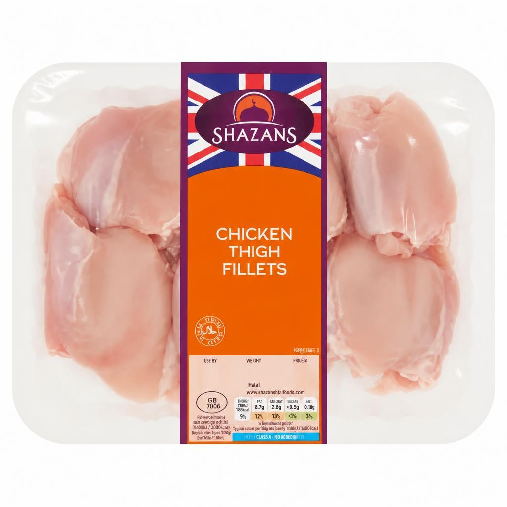 Shazans Chicken Thigh Fillets 600g