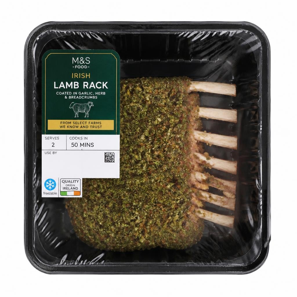 Exceptional by ASDA Lamb Guard of Honour (Typically 0.8kg)